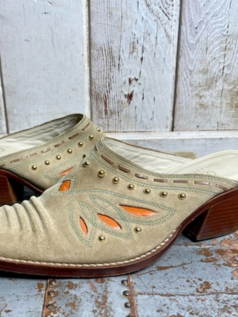 Cole Haan Studded Western Mule